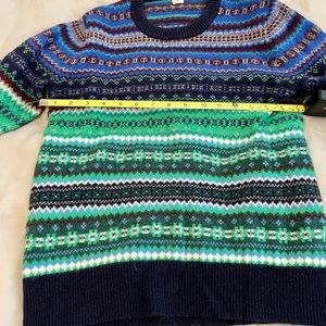 J. Crew colorful Fair Isle Sweater